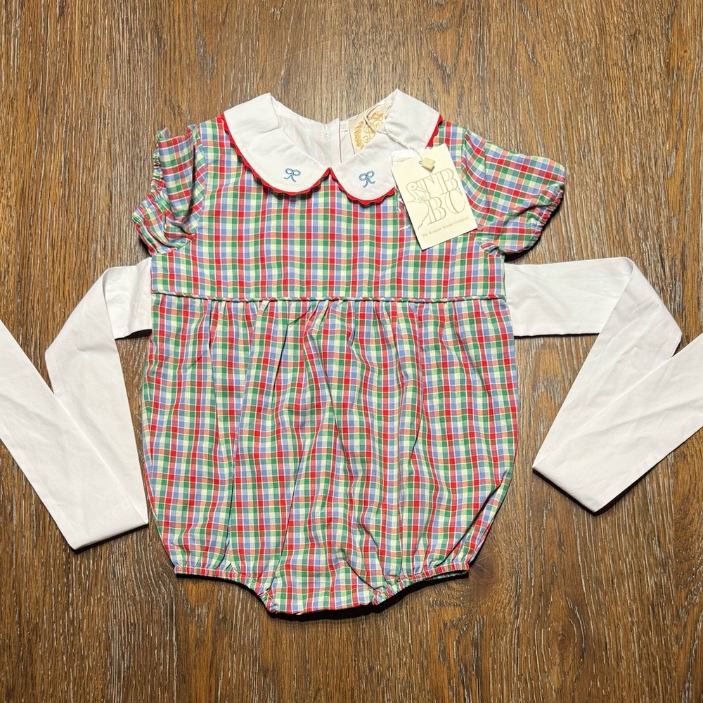 The Beaufort Bonnet Company Plaid One-Piece in Red, Green, Blue